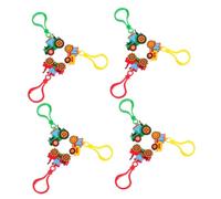 Toddmomy 12Pcs Miniature Tractor Keychains with Lobster Clasp Adorable Farm Vehicle Key Rings for School Incentives Party Favors and Harvest Season Celebrations