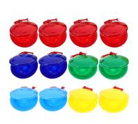 Toddmomy 12pcs Percussion Instrument Spanish Castanet Party Favors Hand Finger Castanets Classroom DIY Castanets Rhythm Music Musical Instrument for Kids Children Adults