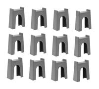 Toddmomy 12Pcs Railway Bridge Pier Model Decorative Train Track Supports for Creative Play for Elevated Tracks and Imaginative Adventures