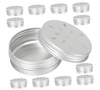 Toddmomy 12Pcs Small Dog Scent Training Containers Aluminum Scent Detection Tins for Canine Nose Work and Sniffing Practice for Puppy and Working Dogs