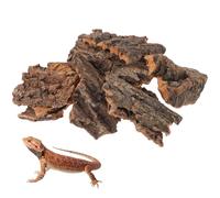 Toddmomy 14 Pcs Natural Cork Bark for Reptiles, Tree Bark Decor for Terrarium Climbing & Hiding, Realistic Wood Habitat Accessories for Bearded Dragon, Lizards, Geckos & Tortoise,5.12X2.95X0.39I