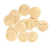 Toddmomy 14pcs Cards Newborn Photography Accessories Age Discs for Monthly Growth Unique Safe Design for Capturing Precious Moments