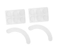 Toddmomy 14pcs Drum Silent Pads Silicone Self-adhesive Mute Mats for Snare Drums Sound Dampening Cushions for Practice Black Mats