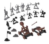 Toddmomy 14pcs Plastic Military Soldier Model with Chariot and Archers for Boys and Safe Material Educational War Role Play Figures for Hand-eye Coordination and Historical Learning