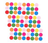 Toddmomy 150pcs Wooden Rounds for Crafts Multi Colored Math Counters for Learning Wood Blanks for Crafts for Sorting and Counting Activities Classroom and Home