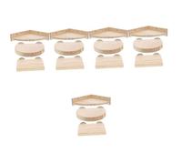 Toddmomy 15pcs Guinea Pig Jumping Board Wooden Rat Toy Home Climbing Platform Pet Exercise Board