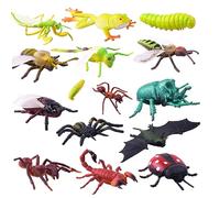 Toddmomy 15Pcs Lifelike Scorpion Model Artificial Bug Realistic Insect Figures for Halloween Party Favors Pranks and Educational Use