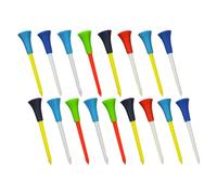 Toddmomy 15pcs Plastic Golf Tees 56mm Golf Ball Holders Golfing Supplies Random Colour for Driving Range Practice Random Color