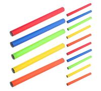 Toddmomy 15Pcs Relay Race Sticks Set for School Track Competitions - Lightweight Plastic Running with Non-Slip Grip, Outdoor Sports Training Team Relay Game Accessories