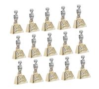 Toddmomy 15pcs Stainless Steel Fishing Bells Bite Alert with Clips Clear Loud Sound for Night Fishing Rods Enhancing Bite Detection and Catch Success