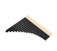 Toddmomy 16-note Pan Flute in Brown for Beginners and Professionals, Traditional Chinese Musical Instrument for School Band, Teaching, and Performance, Portable Student Panpipe for Folk