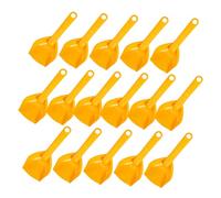 Toddmomy 16pcs Garden Tools Beach Sand with Mini Plastic Diggers Bright Orange Lightweight Sand Scoop for Sandbox Digging Planting Snow Play Outdoor Fun