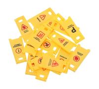 Toddmomy 16pcs Miniature Traffic Signs Playset for Roadblocks and Safety Barriers Educational Pretend Play for Cognitive Development and Rule Awareness Indoor Outdoor Use