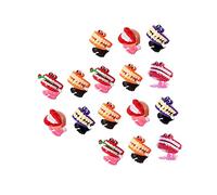 Toddmomy 16Pcs Wind Up Teeth Jumping for Clockwork Playthings Fun Teeth Design for Attention and Coordination Development
