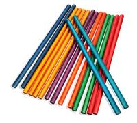 Toddmomy 16pcs Wooden Rhythm Sticks for Safe Durable Percussion Instrument with Resonant Sounds Educational Music for Boys Develop Rhythm Skills and Musical Cognition