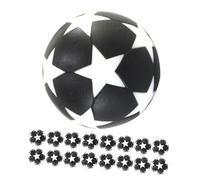 Toddmomy 18Pcs Mini Soccer Balls Replacement Table Foosball Balls with Star Pattern Durable for Game Room Decor Tabletop for All Ages