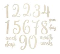 Toddmomy 19Pcs Milestone Cards Monthly Growth Milestone Signs for Newborn Photography Adorable Keepsake Props to Capture Development Moments