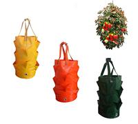 Toddmomy 1pc 3 Garden Planter Bag Stacking Pot Strawberry Wall Planter Strawberry Grow Pepper Tower s Outdoor Plants Potato Grow Bags Vegetable Hanging Flowers