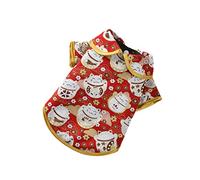 Toddmomy 1pc Chinese Style Pet Costume for Autumn Stylish Warm Clothes for Dogs Cats Festival Coat Xl Outdoor Activities and Photos
