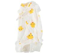 Toddmomy 1pc Comfortable Cat Recovery Suit Soft Breathable for for Weaning Kittens Fit Yellow Cute Chicken Chest Back