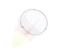 Toddmomy 1PC Folding Fishing Net Stainless Steel Tear Resistant Fishing Accessories Portable Colorful Nylon Mesh for Safe Catching of Fish and Shrimp for Aquarium Cleaning