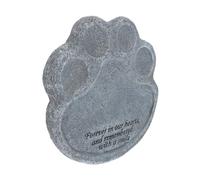 Toddmomy 1pc Garden Resin Pet Memorial Tombstone Creative Dog Cat Grave Marker Memorial for Remembrance Healing Park