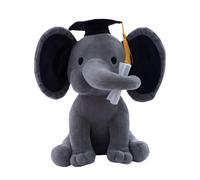 Toddmomy 1pc Graduation Elephant Stuffed Doll, Soft Plush Graduation Toys for High School College Office Celebration