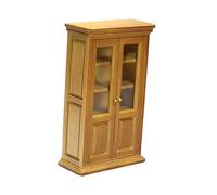 Toddmomy 1pc Mini Maroon Bookcase Practical Micro Scene Cabinet High Grade Material Unique Design for Dollhouse Desktop Decor Home and Office Use