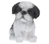 Toddmomy 1pc Shih Tzu Figurine Dog Statues Home Decor Resin Craft Desktop Decor Desktop Adornment