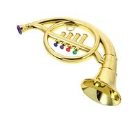 Toddmomy 1pc Simulated French Horn Toy for Boys and Girls Four Tone Musical Instrument Performance Stage Props for Boys and Girls Crafted from Material for Early Music Education