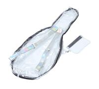 Toddmomy 1Pc Transparent Acoustic Guitar Bag Folk Guitar Backpack for Lightweight Double Strap Design Practical and Unisex Music Instrument Case White