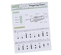 Toddmomy 1Pc Trumpet Chord Practice Chart Finger Guide for Beginners Durable Reference Poster for Classroom and Private Study Easy to Read Visual Aid