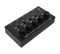 Toddmomy 1Set 4 Channel Line Stereo Mixer - Portable Mini Audio Mixer Microphone Guitar Bass Keyboard Device for Club Bar Stage Studio