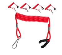 Toddmomy 1set Boat Engine Emergency Stop Tether Cord Durable Safety Lanyard for Outboard Motors Instant Engine Protection for Boating Enthusiasts 5pcs