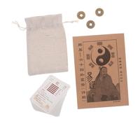 Toddmomy 1Set Card I Ching Divination with Instruction Guide Ancient Chinese Hexagram Cards for Luck Versatile Use for Divination Collectibles and Learning Includes Fortune