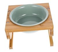 Toddmomy 1set Ceramic Cat Bowl with Stand Anti- Elevated Design for Cats and Dogs Capacity Easy to Clean Pet Feeding Accessory for Healthy Eating