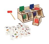 Toddmomy 1Set DIY Trash Sorting Educational Wooden Learning for Hands Skills Fun Activity for Learn Recycling and Sorting Methods