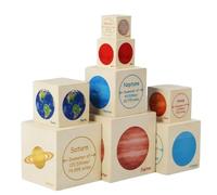 Toddmomy 1Set Educational Stacking Boxes for Planet Shape Cognition Safe Stackable Boxes for Learning and Memory Development