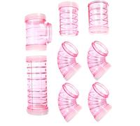 Toddmomy 1Set Hamster Maze Connect Tubes DIY Plastic External Pipe for Hamster Cage Easy to Clean Install Create Custom Tunnels for Pets Suitable for Hamsters Mice Guinea Pigs