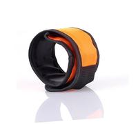Toddmomy 1set LED Luminous Slap Bracelets High Visibility Night Running Wristband Set Red Green Orange Yellow for Jogging Hiking Walking Dark 4pcs