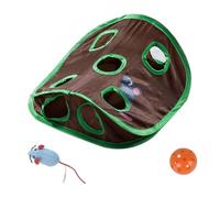 Toddmomy 1set Nine-holes Cat Tunnel Toy Soundable Features Interactive Pet Play Accessory for Indoor Cats Creative Design for Fun Engagement and Bonding
