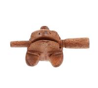 Toddmomy 1Set Percussion Frog Shaped Wooden Music of Croaking Plaything for Music Education and Fun Premium Wood Material Engaging Design for Use