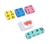 Toddmomy 1Set Spelling Games Letter Matching with Flash Cards for Alphabet Learning Fun Cognitive Development for Preschoolers Parent Interactive Play