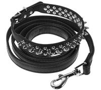 Toddmomy 1set Spiked Rivet Pu Pet Cosplay Neckwear for Breeds Stylish Decorative for Daily Walks and