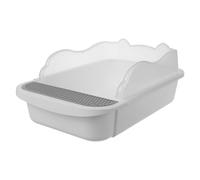 Toddmomy 1set Splashing Cat Litter Box for Kittens Material Half-enclosed Design Suitable for Household Use Practical and Spacious Pet Toilet
