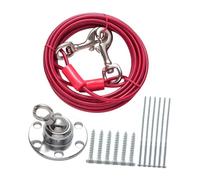 Toddmomy 1set Sturdy Rotating Stainless Steel Dog Stake for Large Dogs Outdoor Tie-out for Camping Hiking and Backyard Use