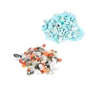 Toddmomy 2 Pack Natural Crystal Stones Aquarium Macadam Decor Safe for Fresh Salt Water Enhance Your Tank's Beauty