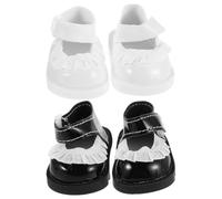 Toddmomy 2 Pairs Doll Shoes Flower Lace Dress Up Shoes Miniature Toy House Ornaments Infant Girl Costume Dress Up Accessories Supply
