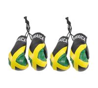 Toddmomy 2 Pairs Realistic Boxing Glove Pendant Set Hanging Car Mirror Ornaments for Christmas Decor Jamaican Keychain Unique Souvenirs for Boxing Enthusiasts and Holiday Celebrations