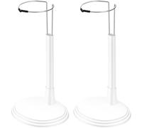 Toddmomy 2 Pcs Doll Holder Frame Rack Doll Bracket Fashion Descendants Toys Display Stand Figure Doll Stand Doll Stands for 8 Inch Dolls Doll Stand Display Holder Puppet White Base Storage